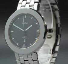 [Near MINT] RADO Diastar 152.0341.3 36mm Black Dial Date Quartz Men's Watch 