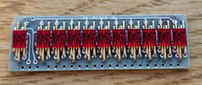 Rare Early Vintage 1970s Multi-Digit Red LED Display Board Assembly Gold Leads