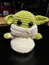 Handmade 4.5  Crochet Star Wars Grogu Baby Yoda