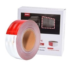 DOT-C2 Reflective Tape - 2 Inch x 30 Feet, Red  2 IN x 30 FT White  Red