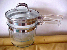 Vtg Pyrex 6283 USA Glass Double Boiler 1.5qt ...