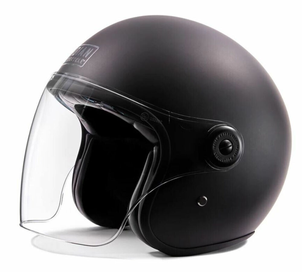 HAPPY様 Indian Motorcycle Unisex Matte Jet Helmet Black XL 61-62cm