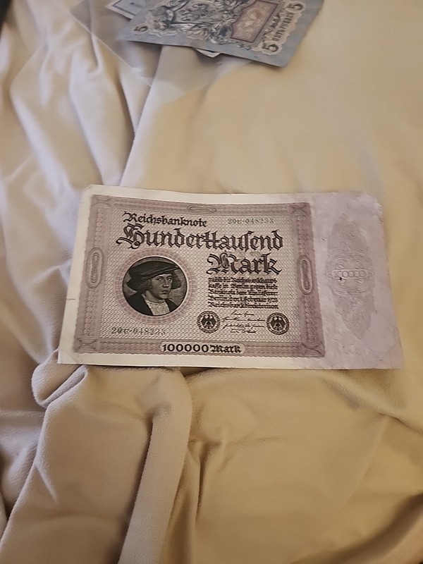 1923 Germany 100000 Mark Bank Note