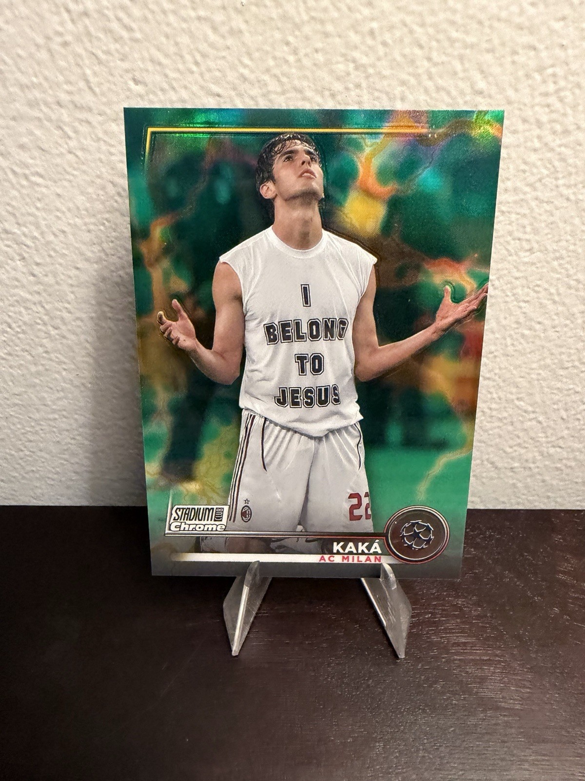 2022-23 Topps Stadium Club Chrome - #31 Kaka Green Yellow Electric Charge /125