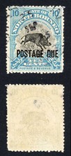 North Borneo SGD63 10c opt at foot Perf 14 Jesselton 25 Sept 25 pmk Cat 19