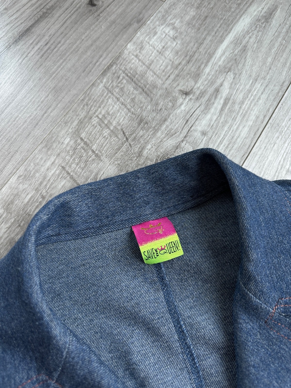 Save The Queen Y2K multicolour Patchwork Light De… - image 3