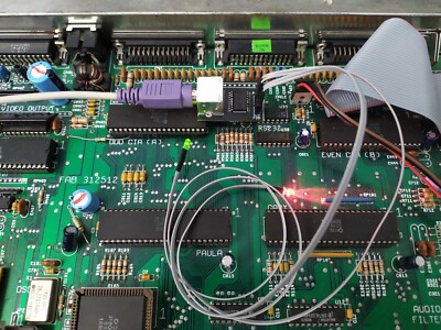 Amiga 500  PS/2 keyboard Adapter + Power Led and HDD Led