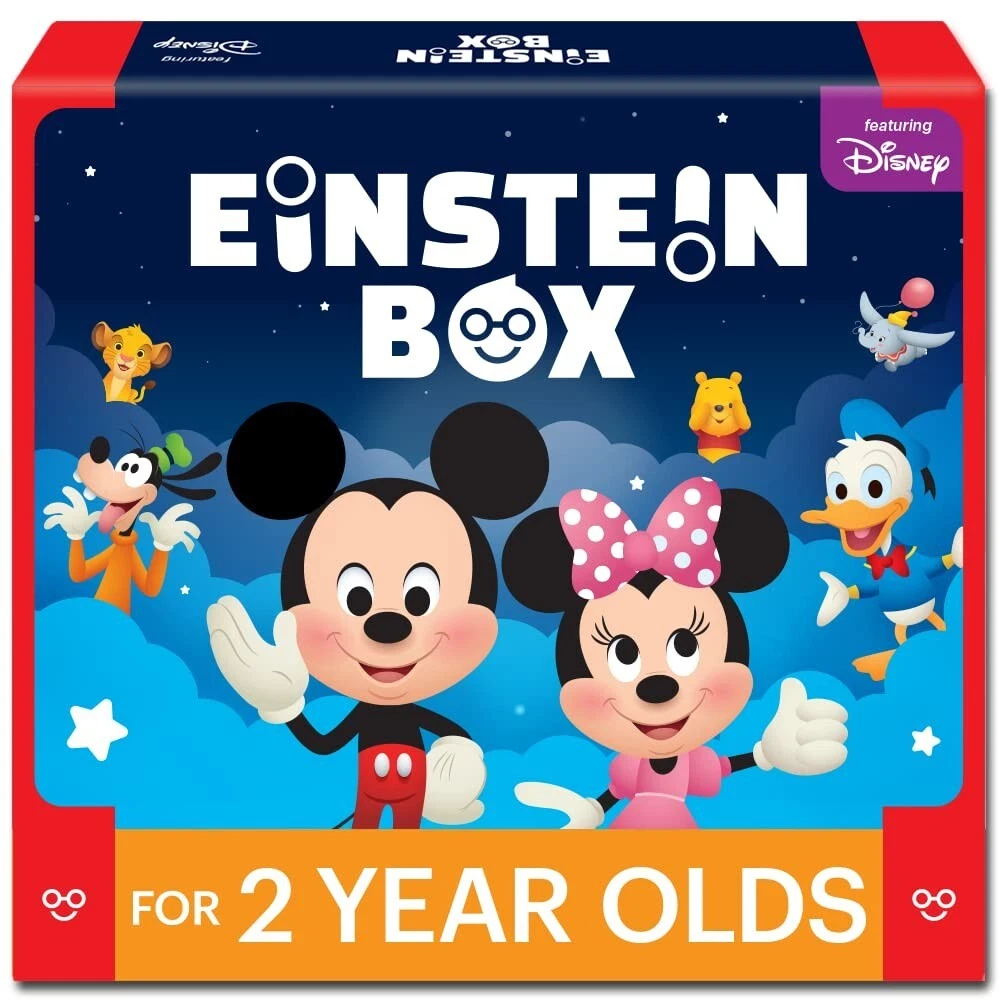 Einstein Box Featuring Disney for 2-Year-Old Boys/Girls, Disney Gift Toys  for 2