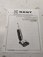 KENT OWNER SERVICE PARTS MANUAL LIST BOOK KC-125 D E 126CC UPRIGHT VACUUM 1997