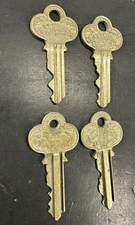 4 Vintage Ornate Keys P.&F. Corbin New Britain P & F 92012 80395 57823 1310641