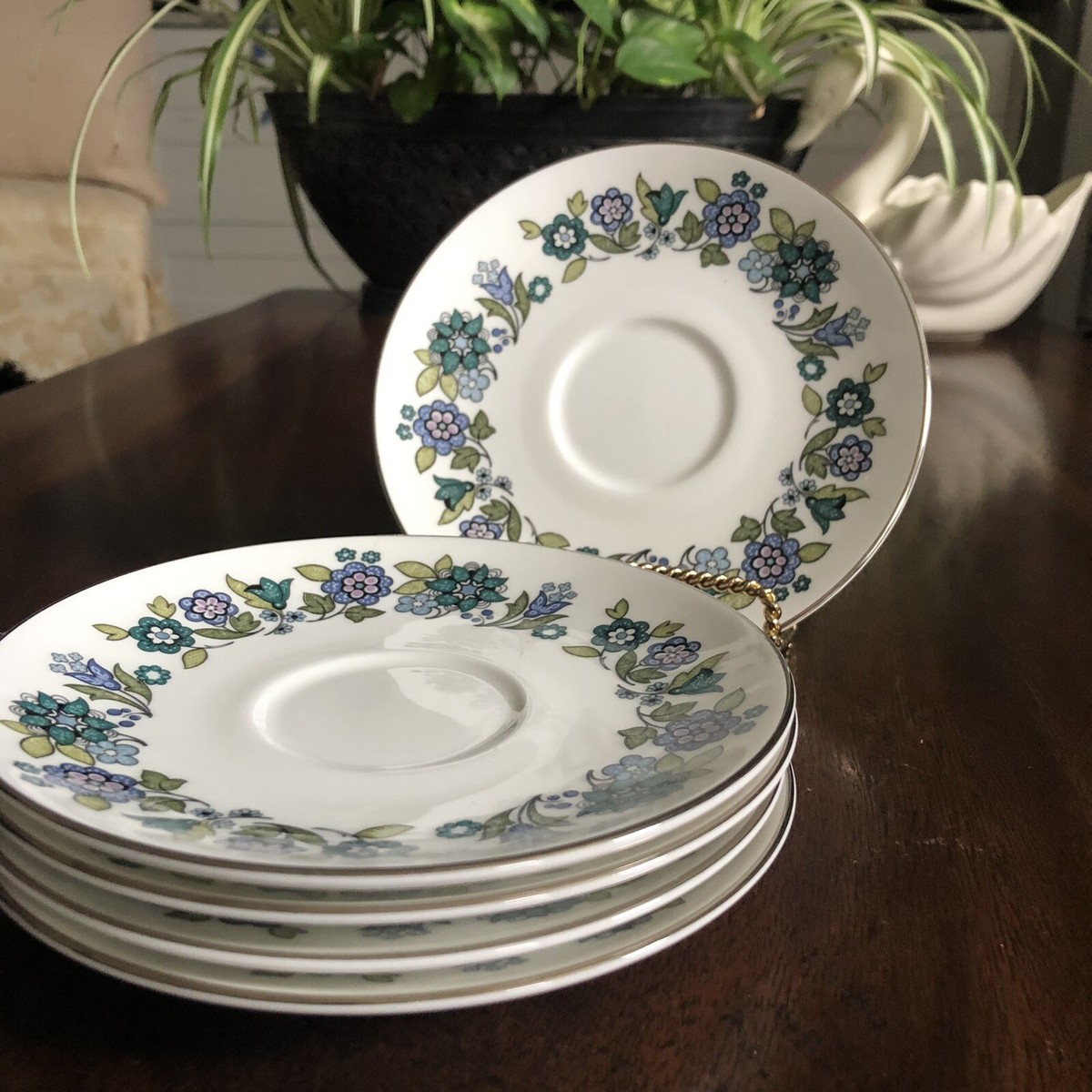 ロイヤルドルトン  Again Vintage Royal Doulton Esprit H.5011 Saucers 6
