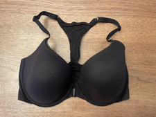 Victoria's Secret Smooth Black 32D Body By Victoria Lined Demi Front Close Bra
