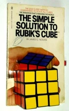 Vintage Rubik's Cube & The Simple Solution to Rubik's Cube Manual Cheat Book