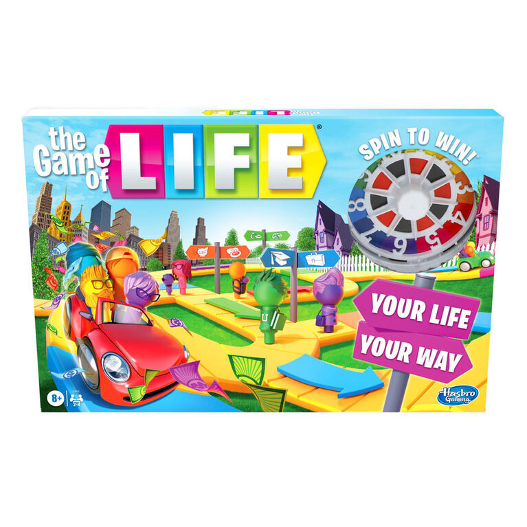 Hasbro The Game of Life Game, Family Board Game for 2-4 Players, Indoor Game (En