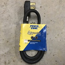 4 Wire 4 Prong Dryer power Cord 10 AWG 30 amp 4 Wire Grounded Power Zone