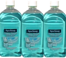 3 PK- Spa Soap Ocean Breeze Foaming Soap, Deep Cleans & Moisturizes, (32oz Each)