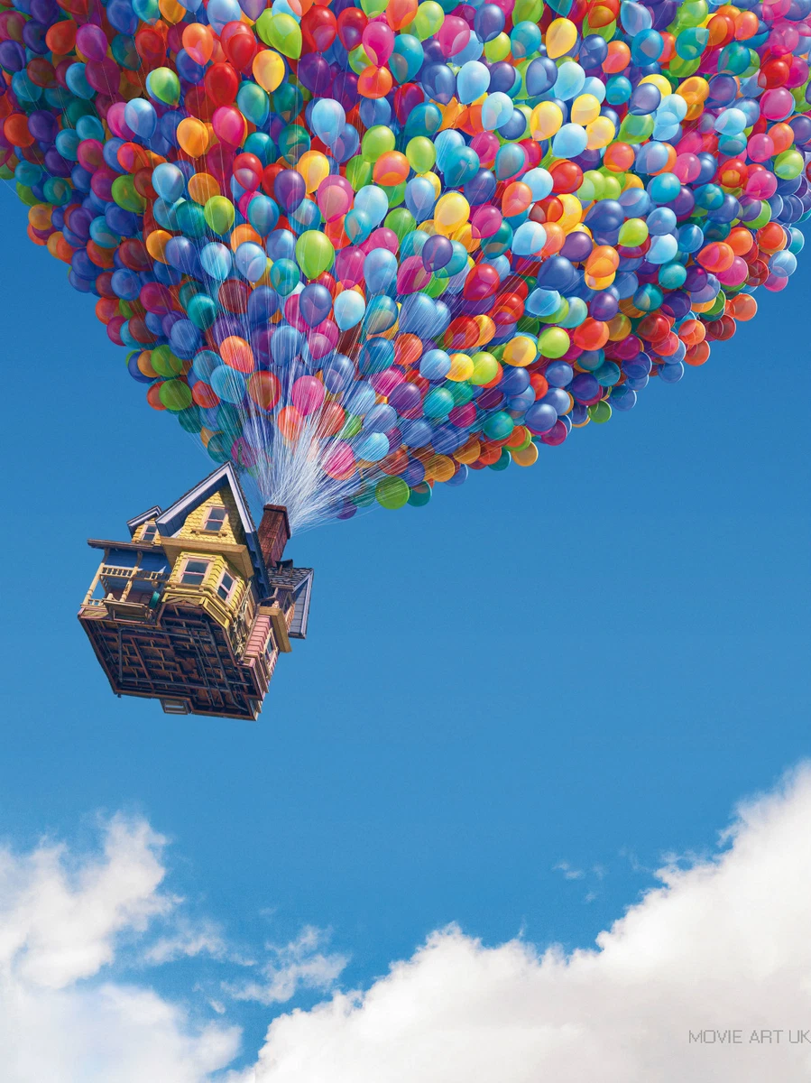 UP PIXAR BALLOONS MOVIE POSTER FILM A4 A3 ART PRINT CINEMA