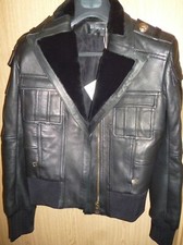 Balmain Leather Jacket, It 40 / Uk 6-8