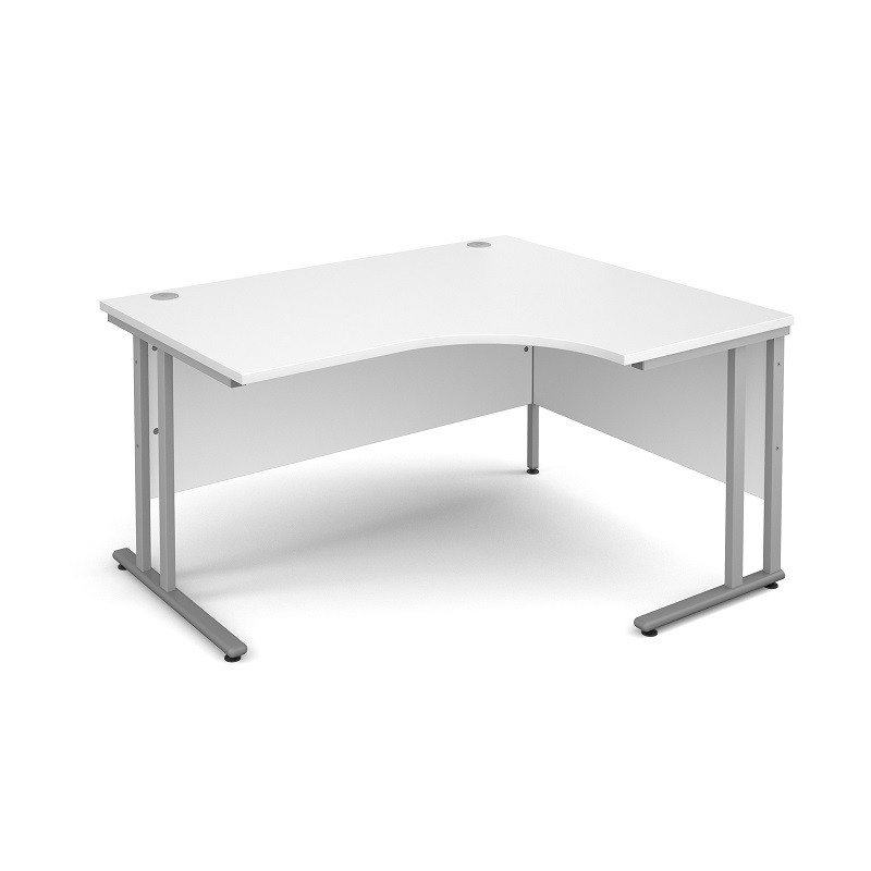 Compact Ergonomic 1400 x 1200 Right Hand Corner Desk In 5 Colour