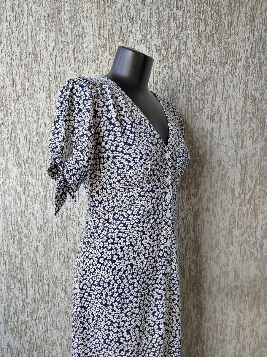 Rouje Paris Dress Laura Short Sleeve Viscose Midi Floral Rouje Paris Dress Laura Short Sleeve Viscose Midi Floral