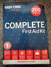 Easy Care Complete First Aid Kit 200 Piece Red Pouch Case - Brand New