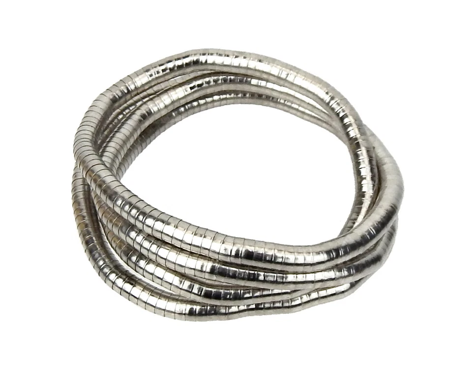 Ella Jonte Kette silber verstellbar biegsam formbar Schlangenkette Statement - Bild 4 von 4