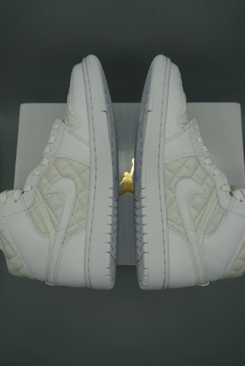 Nike Air Jordan 1 Mid Quilted （216） Jordan 1 Mid Quilted White (Women's) - DB6078-100 - US