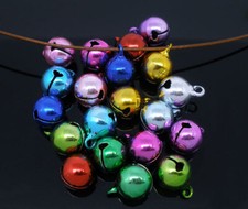 15 Jingle Bells 14mm x 10mm Ideal for Christmas Projects Metallic Bells - XC105