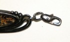 Vintage MARKED STERLING SILVER BROWN STONE LINK BRACELET Leopard Skin Jasper?~EX — photo 3