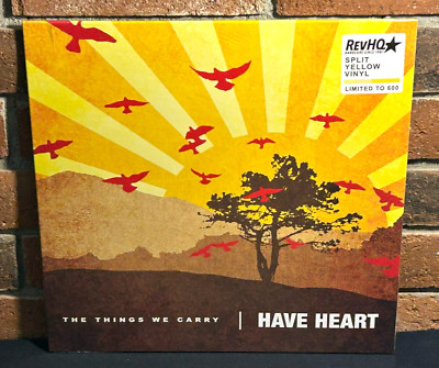 HAVE HEART - The Things We Carry, Limited SPLIT YELLOW COLORED VINYL LP New!