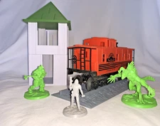 Fallout Wasteland TERRAIN SCENERY Kit TABLETOP GAMING RAILROAD SHACK DIY