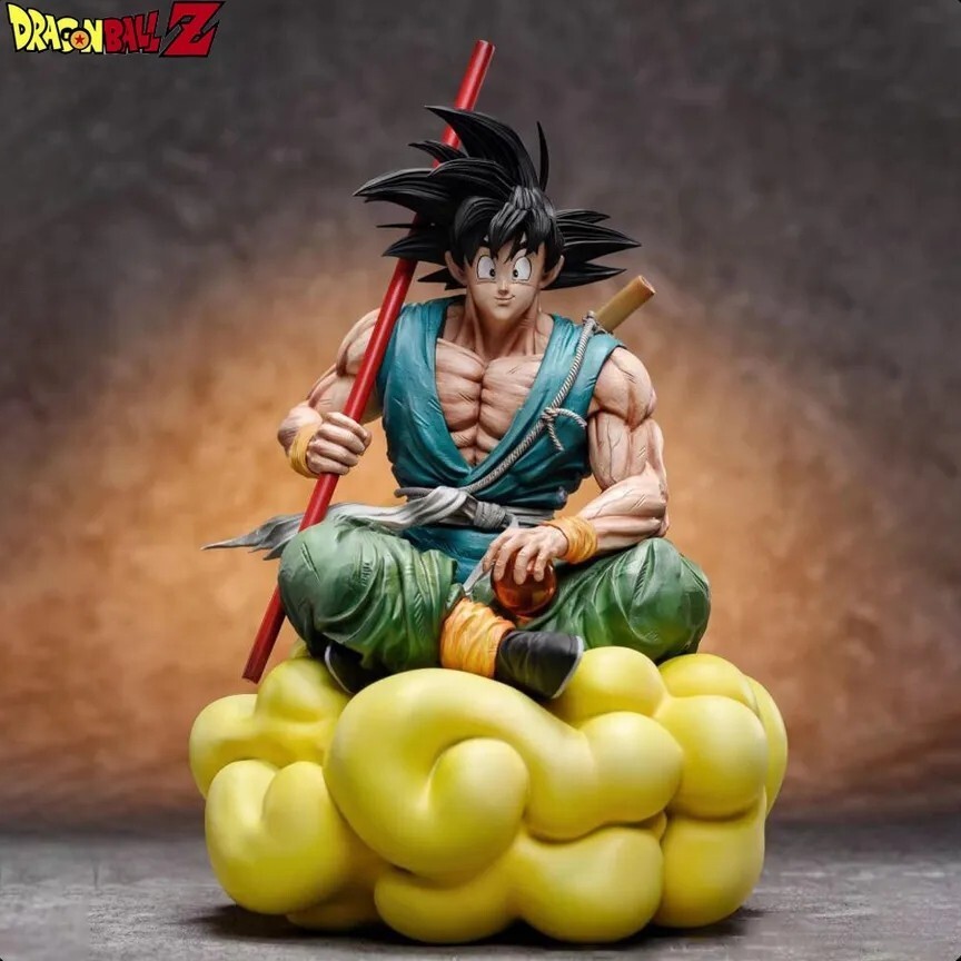 Dragon Ball Figura Su Goku 20cm Adhesivo Nube Mágica Estatuilla Colección Manga