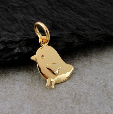 Gold Baby Chick Charm - Easter Chick Charm - Chic Peep Charm Jewelry