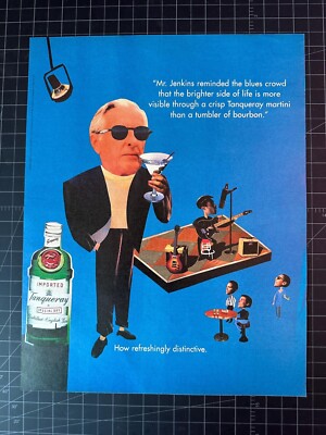Vintage 1990s Tanqueray Gin Print Ad