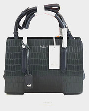 Radley Liverpool Street Cross Body Bag Shoulder Bag Ink Blue Leather RRP 229