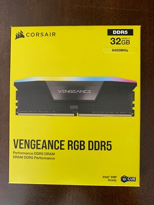 CORSAIR Vengeance RGB 32GB (2 x 16GB) 288-Pin PC RAM DDR5 6400 Desktop Memory