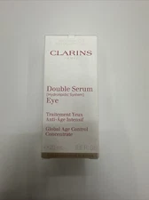 Brand New CLARINS Double Serum Eye Global Age Control Concentrate 20mL/0.6oz NIB