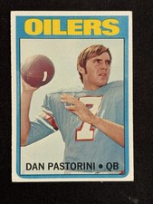 Topps 1972 Dan Pastorini Houston Oilers Football Card #156 - Rookie Card. rookie card picture