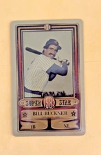 1983 PERMA GRAPHIC==GOLD==SUPER-STAR #-1 BILL BUCKNER==CHICAGO CUBS