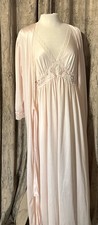 Vintage Lorraine Peignor Set Nightgown/ Robe Size Large