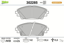 VALEO Bremsbelagsatz Scheibenbremse ESSENTIAL 302285 für MAZDA CX 30 DM DT ED DK
