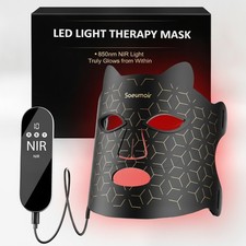 Rechargeable Red Light Therapy Mask - Lightweight  Comfortable Skin Treatment