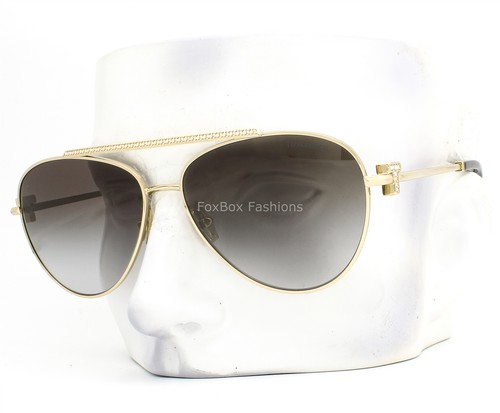 Tiffany & Co Aviator Sunglasses TF 3101B 6021/3C Shiny Pale Gold ...