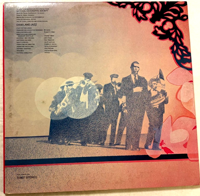 Dixieland Jazz National Geographic Society 07807 Stereo Vintage