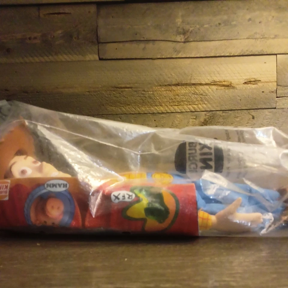 Muñeca marioneta de peluche Woody Toy Story 1995 Burger King Pals de colección nueva sellada Foto 4 de 4