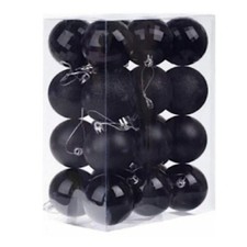 Christmas Ornaments New 24 Assorted Balls Mini 1.18 Inch Holiday Festive Decor