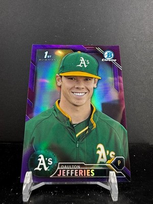 CZD668 - 2016 Bowman Draft - Daulton Jefferies #BDC-96 - /250 Purple Refractor
