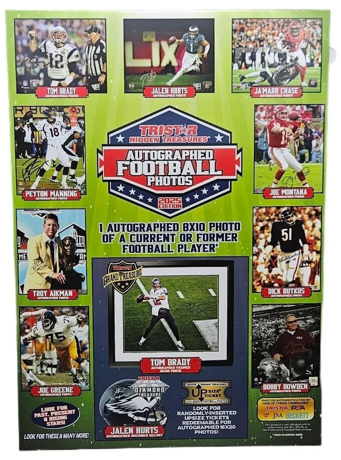 2025 Tristar Hidden Treasures Autographed Football Photos Sealed Envelope/Box - Image 2 of 2