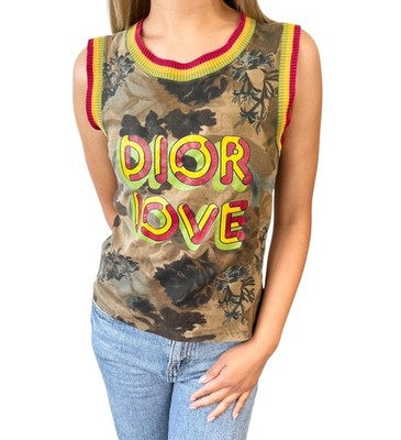 Christian Dior Vintage 2005 Love Rasta Mania Tank Top #40 Multicolor 901952