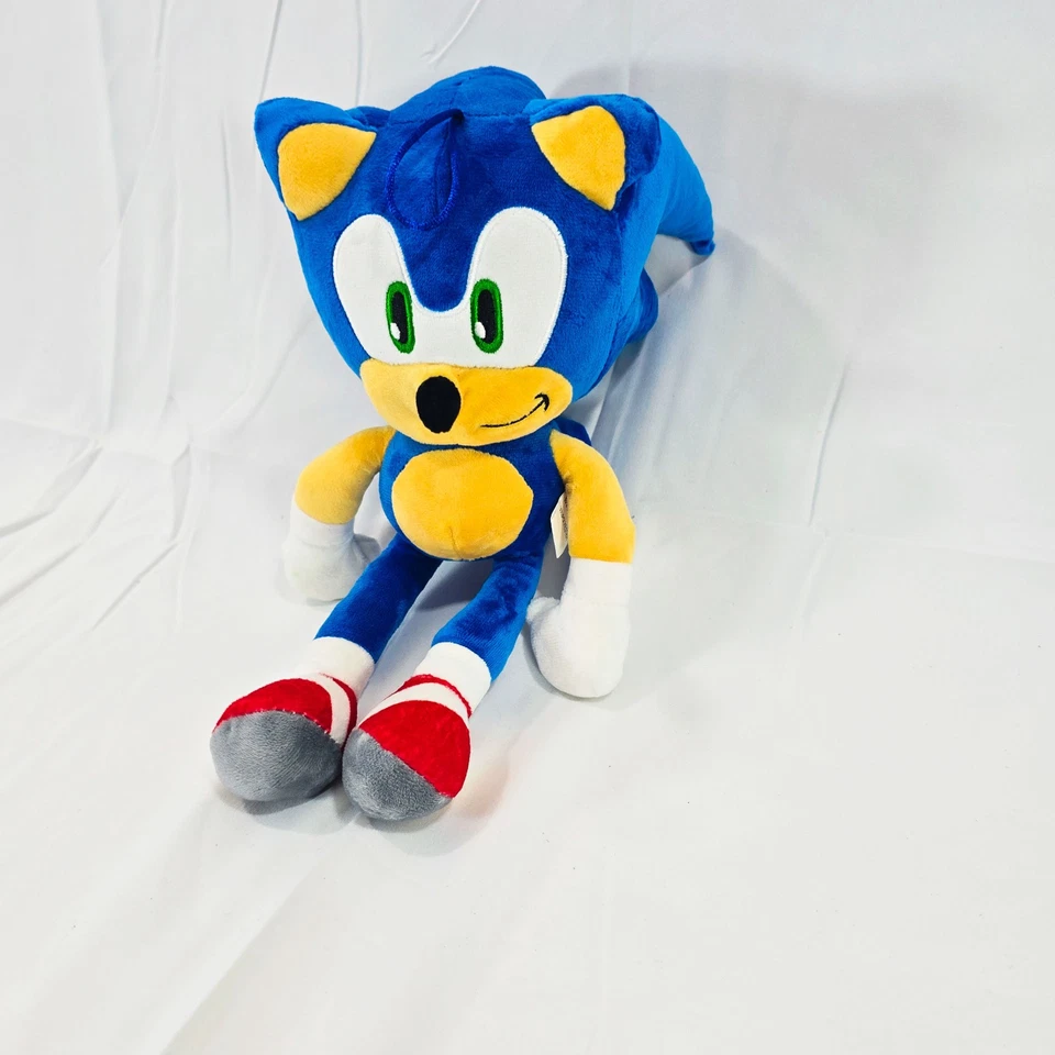 💙 Sonic The Hedge Hog 12" boneco de pelúcia – brinquedo boneca personagem videogame Sega - Imagem 2 de 4